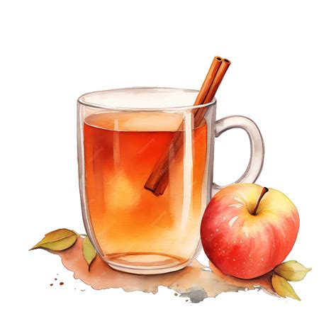 Premium Photo | Cute watercolor apple cider fall autumn illustration