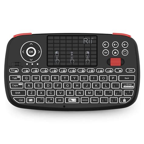 Buy Rii i4 Mini Bluetooth Keyboard with Touchpad, Backlit Portable ...