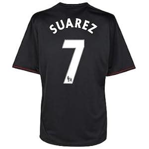 adidas #7 Luis Suarez Liverpool Away 2011/2012 soccer jersey