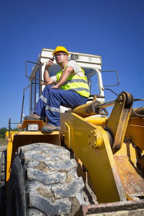 Bulldozer operator stock photo. Image of contractor, excavator - 44942658