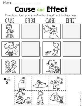 Cause and Effect Sort | Cause, effect, Cause, effect worksheets, Cause, effect activities