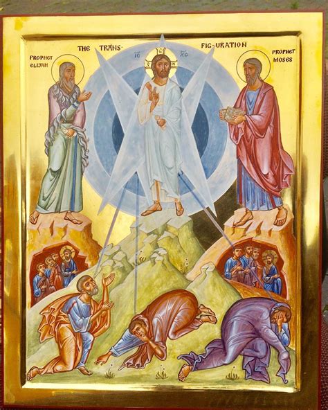 New icon of the Transfiguration. - Aidan Hart Sacred Icons