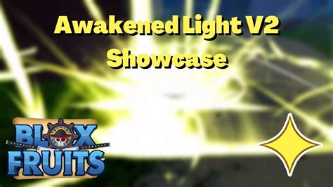 FULL Awakened Light V2 Showcase + Combo | Blox Fruits - YouTube