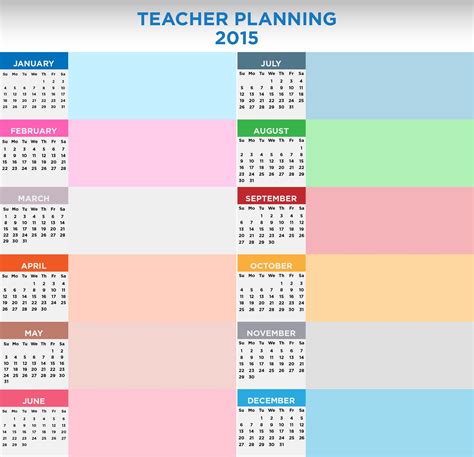 Teacher Planning Calendar Printable | Printablee