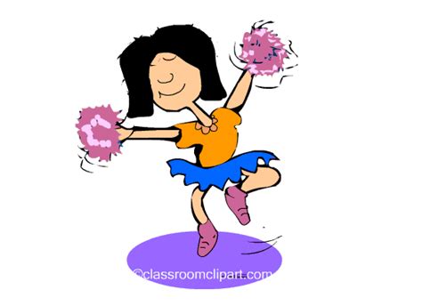 Cheerleading Clipart - 2-cheerleader_812cc - Classroom Clipart