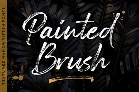 Painted Brush Font - Dafont Free