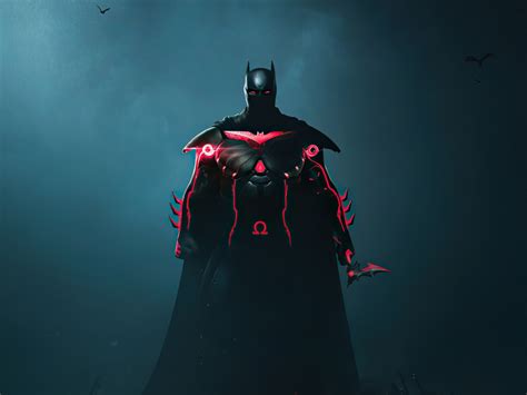 Wallpaper red glow, batman, art desktop wallpaper, hd image, picture ...