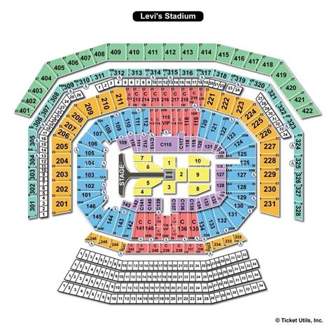 Ollie Gibbs Trending: Levi Stadium Seating Chart Concert