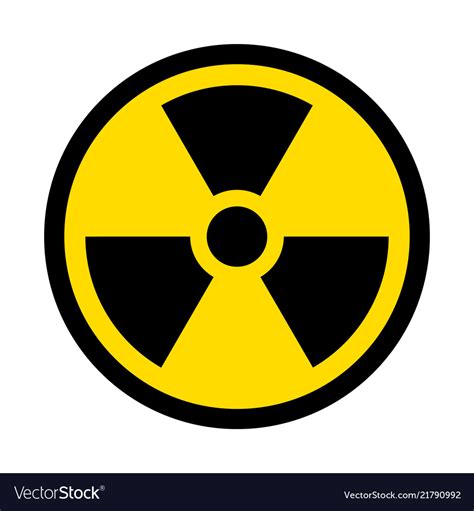 Radioactive symbol Royalty Free Vector Image - VectorStock