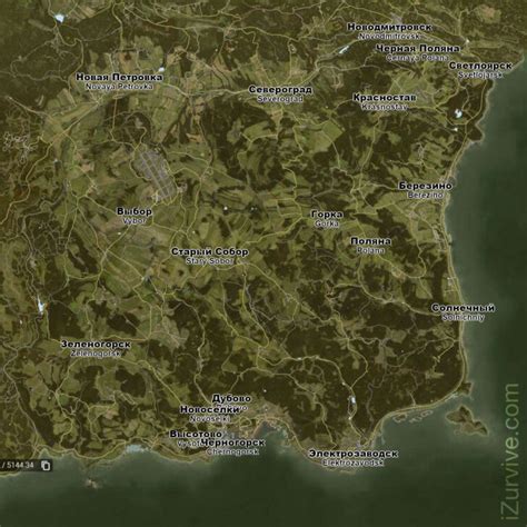 DayZ Chernarus Map All Information Towns Loot Spots | Adams Printable Map