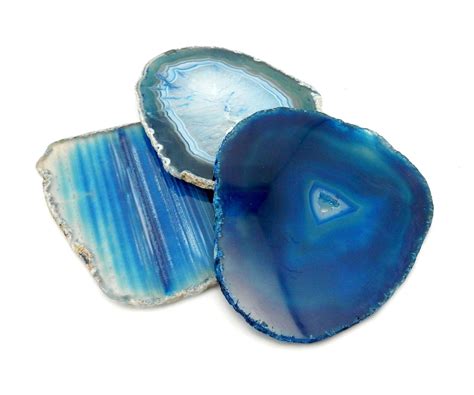 Blue Agate Slice - Agate Slices #5 - Great for Coasters and Home Decor – Rock Paradise