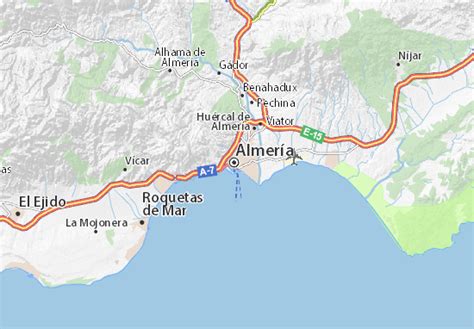 MICHELIN Almería map - ViaMichelin