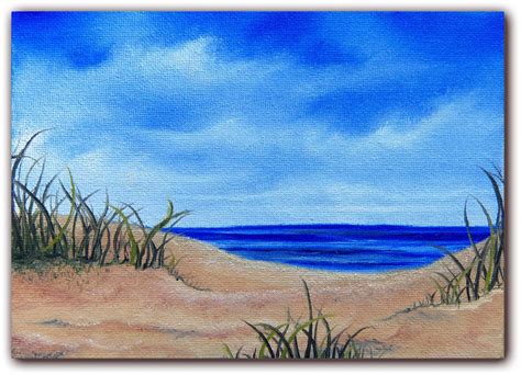 Items similar to Original Art, Seascape Oil Painting, Sandy Beach Ocean ...