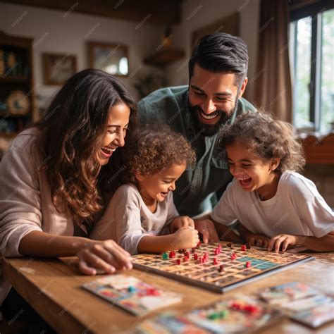 Premium Photo | Family playing board games or cards together