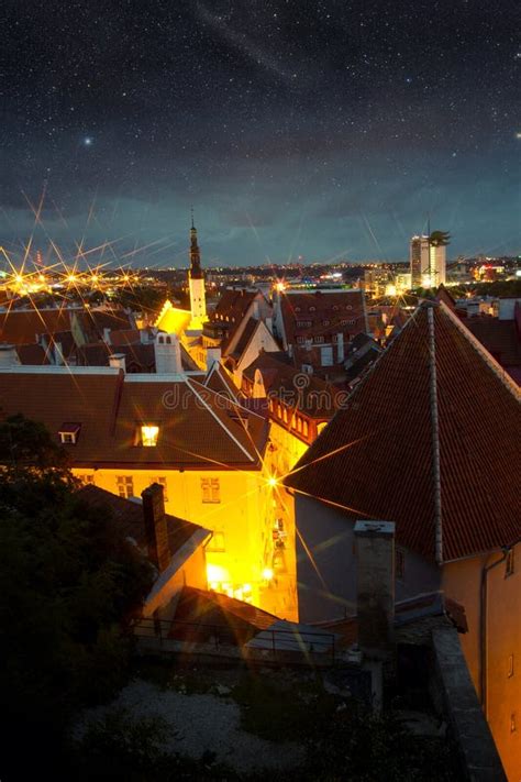 Fabulous Medieval City at Night. Stock Photo - Image of heritage ...