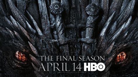 New Poster for GAME OF THRONES Season 8 Features a Dragon Iron Throne ...