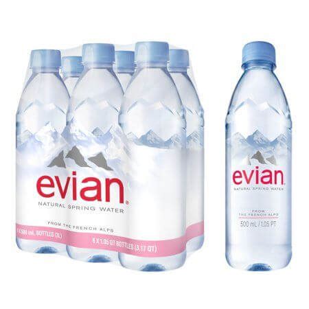 Buy Evian Natural Spring Water at Wholesale Price - Bulk Bottled Water