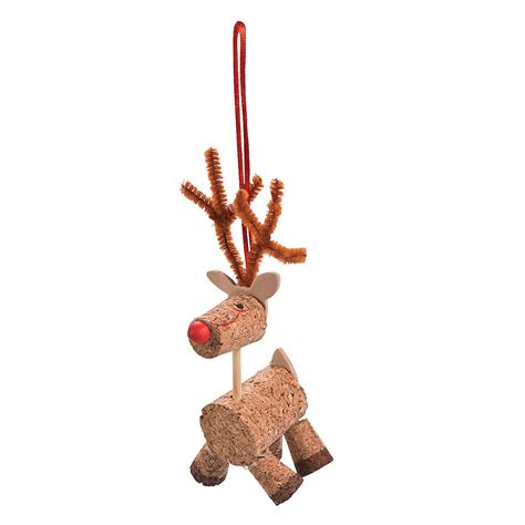 Cork Reindeer Ornament Craft Kit - Craft Kits - 12 Pieces - Walmart.com ...