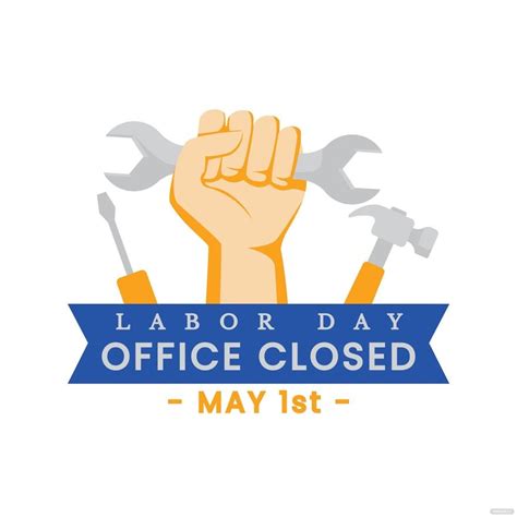 Office Closed Labor Day Clipart in Illustrator, SVG, JPG, EPS, PNG ...