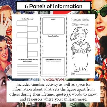 Leymah Gbowee Biography Trifold Graphic Organizer | TpT