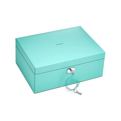 Large Jewelry Box in Tiffany Blue® Leather in 2021 | Large jewelry box, Tiffany jewelry box ...