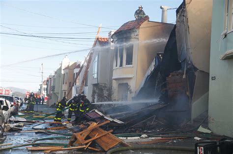 One person found dead after SF fire rips through 3 homes