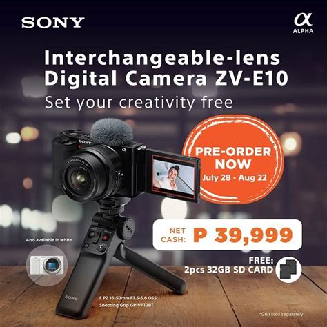 Sony Alpha ZV-E10 interchangeable lens camera arrive in PH, priced at ...