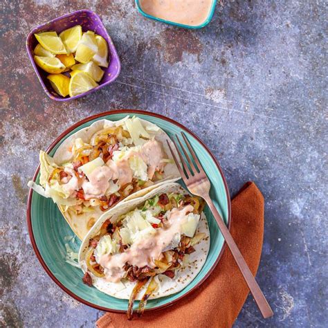 Irish Tacos with Corned Beef and Horseradish Slaw • Beyond Mere Sustenance