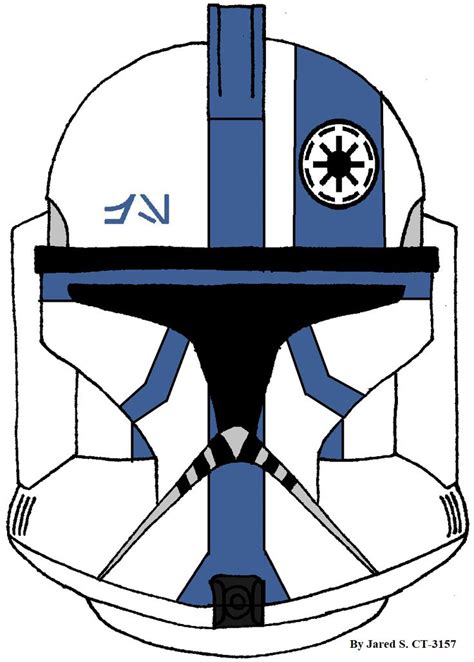 501St Clone Trooper Helmet Phase 1, CLONE WARS - TROOPER 501ST PHASE 1 & 2 HELMETS 1:12 SCALE ...