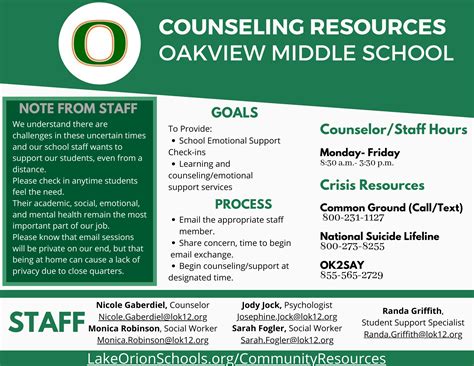 Counseling - Lake Orion Community Schools