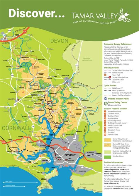 Map of the Tamar Valley - Find your way around our glorious valley