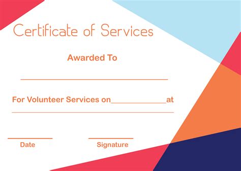 5+ Free Printable Certificate Of Service Templates | HowToWiki