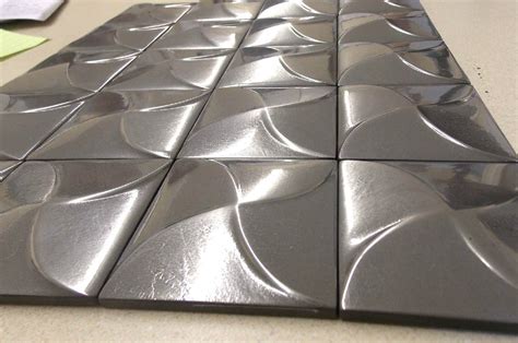 Metal Wall Tiles Home Design – Contemporary Tile Design Ideas From ...