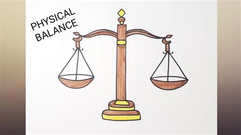 Easy and Simple drawing of Physical balance for Beginners - YouTube