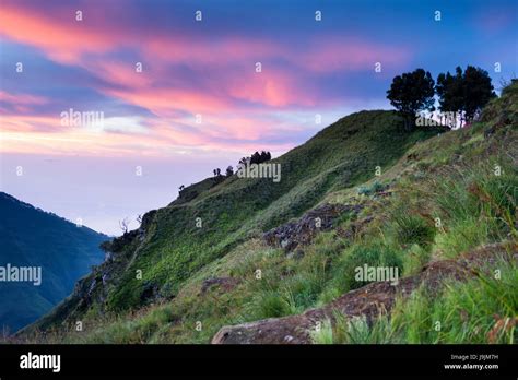 Scenery at Gunung Rinjani Stock Photo - Alamy