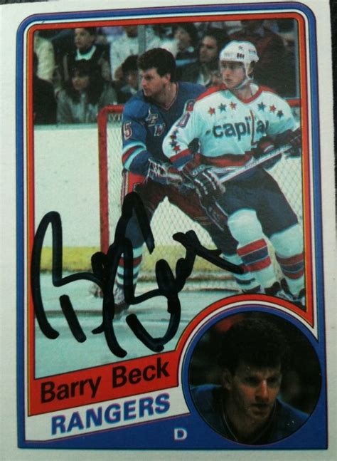 Barry Beck (1/4) | New york rangers, Rangers hockey, Baseball cards