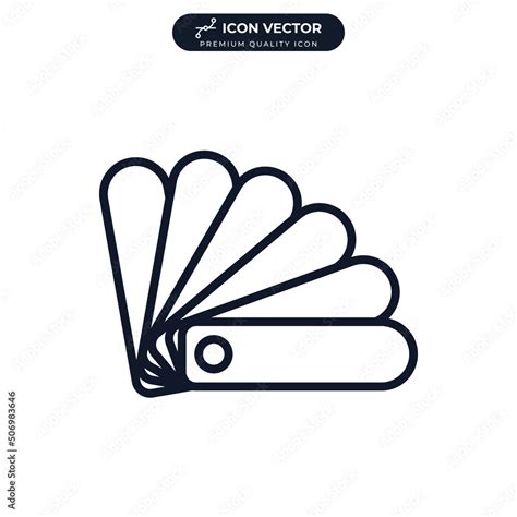 color swatch icon symbol template for graphic and web design collection logo vector illustration ...