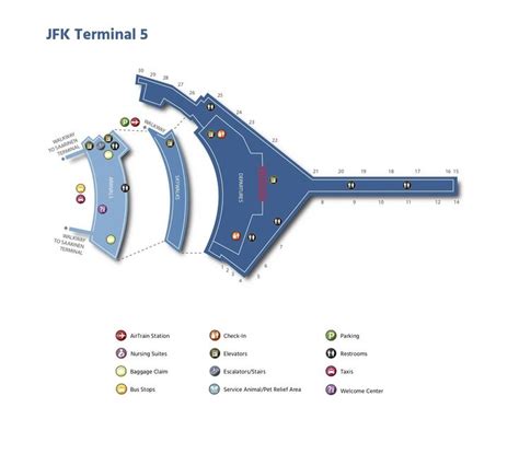 John F. Kennedy International Airport Map - Guide maps online | Airport map, International ...