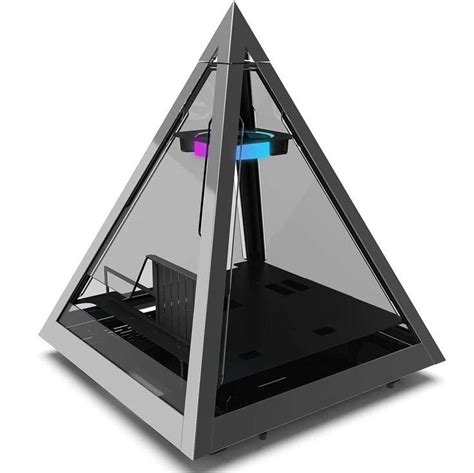 Azza CSAZ-804V Pyramid Innovative PC Case W/RGB Fan, Black | Pc cases, Gamer gifts, Computer case