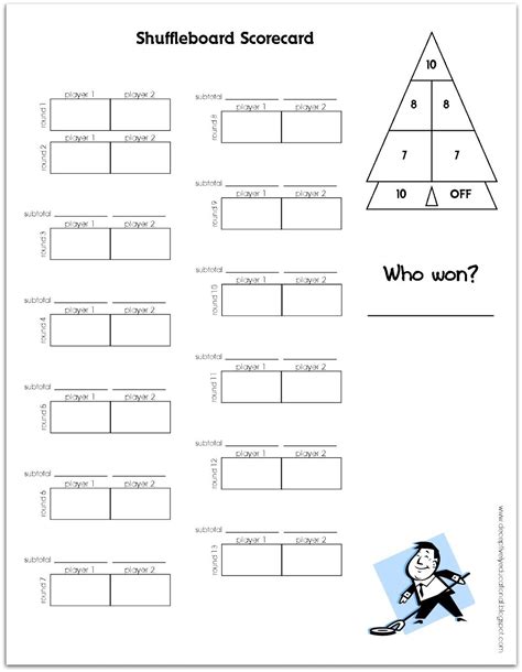 Printable Shuffleboard Rules