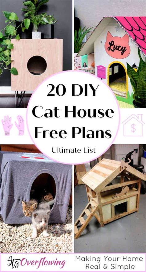 20 Free DIY Cat House Plans | Cat house diy, Cat house diy cardboard, Cat house plans