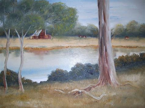 Australian Bush Painting by Roz Jenkins