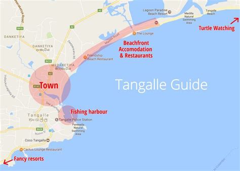 Tangalle Map Guide | Tangalle, Beach place, Beach resorts