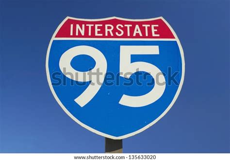 Closeup Interstate Highway 95 Sign Stock Photo (Edit Now) 135633020