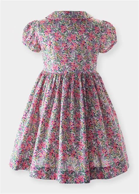 Rachel Riley Girl's Collared Floral-Print Dress, Size 3T-10 - Bergdorf ...