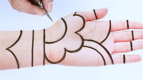 New Easy Trick mehndi design for hands/Simple henna design 2021/Mehendi ...