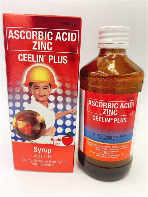 Ceelin Plus Syrup Ascorbic Acid w/Zinc 120ml : Buy Online at Best Price in KSA - Souq is now ...