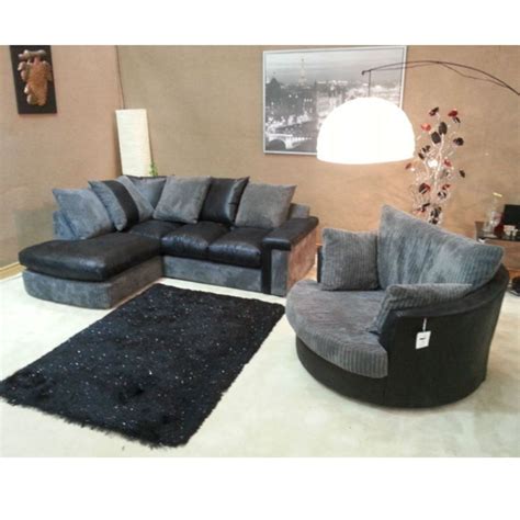 Grey Sofa And Cuddle Chair