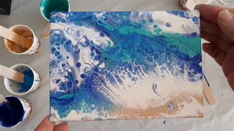 13 -Acrylic pour dip water and waves, still learning | Acrylic pouring, Acrylic painting ...