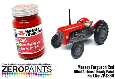 Massey Ferguson Red Paint 60ml | ZP-1360 | Zero Paints